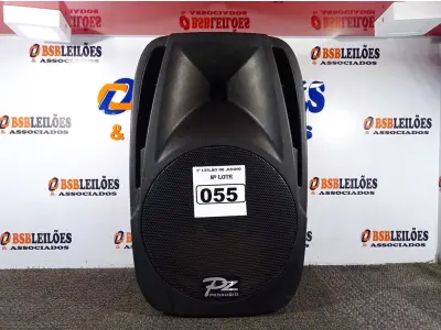 LOTE 055 - 01 CAIXA DE SOM PZPROPASSIVE PROAUDIO PX-12. (NO ESTADO) ATENÇÃO! FAZER A VISITAÇÃO ANTES DE ARREMATAR, NÃO SABEMOS SE FUNCIONA. LEILÃO NÃO TEM GARANTIA E NEM DEVOLUÇÃO, SUJEITO A POSSÍVEIS AVARIAS VISÍVEIS/OCULTAS E/OU AUSÊNCIA DE COMPONENTES.