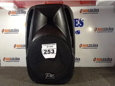 LOTE 253 - 01 CAIXA DE SOM PZPROPASSIVE PROAUDIO PX-12. (NO ESTADO) ATENÇÃO! FAZER A VISITAÇÃO ANTES DE ARREMATAR, NÃO SABEMOS SE FUNCIONA. LEILÃO NÃO TEM GARANTIA E NEM DEVOLUÇÃO, SUJEITO A POSSÍVEIS AVARIAS VISÍVEIS/OCULTAS E/OU AUSÊNCIA DE COMPONENTES.