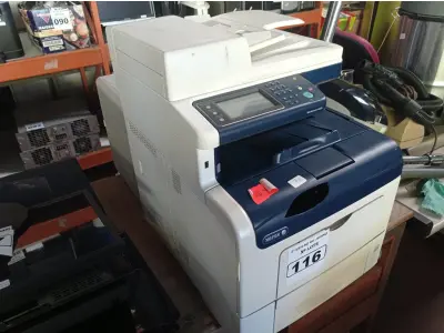 LOTE 116 - 02 IMPRESSORAS MULTIFUNCIONAL, SENDO 01MARCA SAMSUNG SCX729FD COM AVARIAS. (NO ESTADO) ATENÇÃO! FAZER A VISITAÇÃO ANTES DE ARREMATAR, NÃO SABEMOS SE FUNCIONA. LEILÃO NÃO TEM GARANTIA E NEM DEVOLUÇÃO, SUJEITO A POSSÍVEIS AVARIAS VISÍVEIS/OCULTAS E/OU AUSÊNCIA DE COMPONENTES.