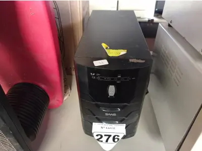 LOTE 276 - 01 NOBREAK MARCA SMS 3000VA.  (NO ESTADO) ATENÇÃO! FAZER A VISITAÇÃO ANTES DE ARREMATAR, NÃO SABEMOS SE FUNCIONA. LEILÃO NÃO TEM GARANTIA E NEM DEVOLUÇÃO, SUJEITO A POSSÍVEIS AVARIAS VISÍVEIS/OCULTAS E/OU AUSÊNCIA DE COMPONENTES.