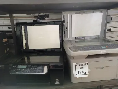 LOTE 076 - 02 IMPRESSORAS, SENDO 01 MARCA EPSON E 01 SAMSUNG COM AVARIAS. (NO ESTADO) ATENÇÃO! FAZER A VISITAÇÃO ANTES DE ARREMATAR, NÃO SABEMOS SE FUNCIONA. LEILÃO NÃO TEM GARANTIA E NEM DEVOLUÇÃO, SUJEITO A POSSÍVEIS AVARIAS VISÍVEIS/OCULTAS E/OU AUSÊNCIA DE COMPONENTES.