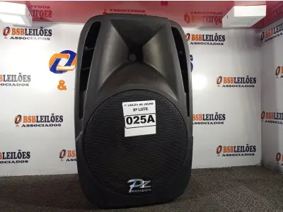 LOTE 025 -  01 CAIXA DE SOM PZPROPASSIVE PROAUDIO PX-12. (NO ESTADO) ATENÇÃO! FAZER A VISITAÇÃO ANTES DE ARREMATAR, NÃO SABEMOS SE FUNCIONA. LEILÃO NÃO TEM GARANTIA E NEM DEVOLUÇÃO, SUJEITO A POSSÍVEIS AVARIAS VISÍVEIS/OCULTAS E/OU AUSÊNCIA DE COMPONENTES.