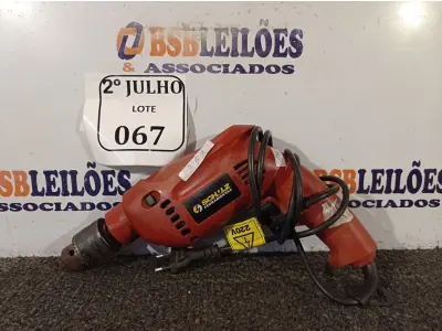 LOTE 067 - 01 FURADEIRA SCHUZ 220V. (NO ESTADO) ATENÇÃO! FAZER A VISITAÇÃO ANTES DE ARREMATAR, NÃO SABEMOS SE FUNCIONA. LEILÃO NÃO TEM GARANTIA E NEM DEVOLUÇÃO, SUJEITO A POSSÍVEIS AVARIAS VISÍVEIS/OCULTAS E/OU AUSÊNCIA DE COMPONENTES.