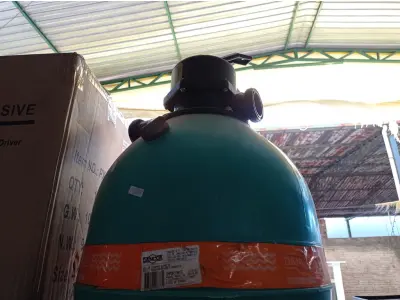 LOTE 112 - 01 FILTRO PARA PISCINA. (NO ESTADO) ATENÇÃO! FAZER A VISITAÇÃO ANTES DE ARREMATAR, NÃO SABEMOS SE FUNCIONA. LEILÃO NÃO TEM GARANTIA E NEM DEVOLUÇÃO, SUJEITO A POSSÍVEIS AVARIAS VISÍVEIS/OCULTAS E/OU AUSÊNCIA DE COMPONENTES.
