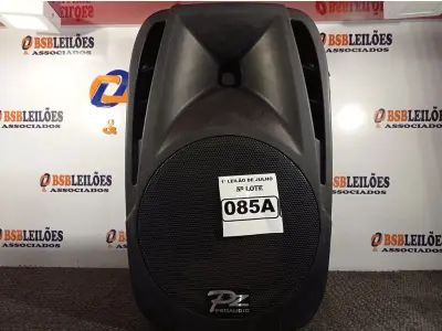 LOTE 085 - 01 CAIXA DE SOM PZPROPASSIVE PROAUDIO PX-12. (NO ESTADO) ATENÇÃO! FAZER A VISITAÇÃO ANTES DE ARREMATAR, NÃO SABEMOS SE FUNCIONA. LEILÃO NÃO TEM GARANTIA E NEM DEVOLUÇÃO, SUJEITO A POSSÍVEIS AVARIAS VISÍVEIS/OCULTAS E/OU AUSÊNCIA DE COMPONENTES.