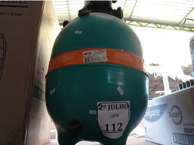 LOTE 112 - 01 FILTRO PARA PISCINA. (NO ESTADO) ATENÇÃO! FAZER A VISITAÇÃO ANTES DE ARREMATAR, NÃO SABEMOS SE FUNCIONA. LEILÃO NÃO TEM GARANTIA E NEM DEVOLUÇÃO, SUJEITO A POSSÍVEIS AVARIAS VISÍVEIS/OCULTAS E/OU AUSÊNCIA DE COMPONENTES.