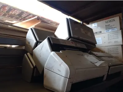 LOTE 111 - 09 SCANNERS MARCAS E MODELOS DIVERSOS. (NO ESTADO) ATENÇÃO! FAZER A VISITAÇÃO ANTES DE ARREMATAR, NÃO SABEMOS SE FUNCIONA. LEILÃO NÃO TEM GARANTIA E NEM DEVOLUÇÃO, SUJEITO A POSSÍVEIS AVARIAS VISÍVEIS/OCULTAS E/OU AUSÊNCIA DE COMPONENTES.
