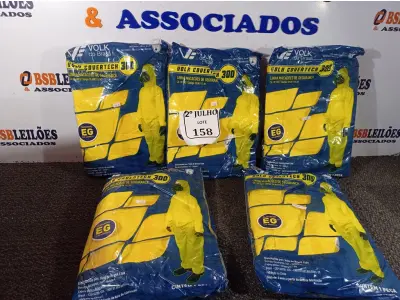 LOTE 158 - 05 MACACÕES DE SEGURANÇA VOLH GOVERTECH 300 TAMANHO EG. (NO ESTADO) ATENÇÃO! FAZER A VISITAÇÃO ANTES DE ARREMATAR, NÃO SABEMOS SE FUNCIONA. LEILÃO NÃO TEM GARANTIA E NEM DEVOLUÇÃO, SUJEITO A POSSÍVEIS AVARIAS VISÍVEIS/OCULTAS E/OU AUSÊNCIA DE COMPONENTES.