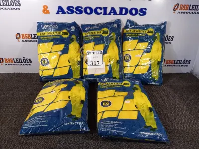 LOTE 317 - 05 MACACÕES DE SEGURANÇA VOLH GOVERTECH 300 TAMANHO EG. (NO ESTADO) ATENÇÃO! FAZER A VISITAÇÃO ANTES DE ARREMATAR, NÃO SABEMOS SE FUNCIONA. LEILÃO NÃO TEM GARANTIA E NEM DEVOLUÇÃO, SUJEITO A POSSÍVEIS AVARIAS VISÍVEIS/OCULTAS E/OU AUSÊNCIA DE COMPONENTES.
