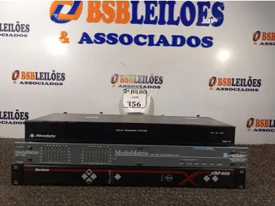 LOTE 356 - 03 EQUIPAMENTOS DE CONTROLE DE ÁUDIO (NO ESTADO) ATENÇÃO! FAZER A VISITAÇÃO ANTES DE ARREMATAR, NÃO SABEMOS SE FUNCIONA. LEILÃO NÃO TEM GARANTIA E NEM DEVOLUÇÃO, SUJEITO A POSSÍVEIS AVARIAS VISÍVEIS/OCULTAS E/OU AUSÊNCIA DE COMPONENTES.