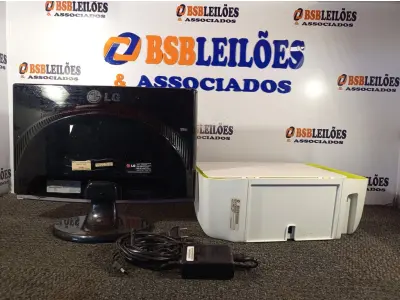 LOTE 298 - 01 IMPRESSORA HP DESCKJET 2136 COM FONTE E 01 MONITOR LG 19” (NO ESTADO) ATENÇÃO! FAZER A VISITAÇÃO ANTES DE ARREMATAR, NÃO SABEMOS SE FUNCIONA. LEILÃO NÃO TEM GARANTIA E NEM DEVOLUÇÃO, SUJEITO A POSSÍVEIS AVARIAS VISÍVEIS/OCULTAS E/OU AUSÊNCIA DE COMPONENTES.