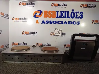 LOTE 337 - 01 FOGÃO ELÉTRICO 02 BOCAS E 01 WAFLE (NO ESTADO) ATENÇÃO! FAZER A VISITAÇÃO ANTES DE ARREMATAR, NÃO SABEMOS SE FUNCIONA. LEILÃO NÃO TEM GARANTIA E NEM DEVOLUÇÃO, SUJEITO A POSSÍVEIS AVARIAS VISÍVEIS/OCULTAS E/OU AUSÊNCIA DE COMPONENTES.