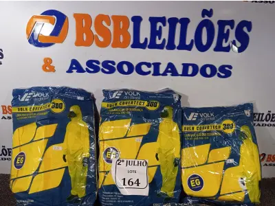 LOTE 164 - 05 MACACÕES DE SEGURANÇA VOLH GOVERTECH 300 TAMANHO EG. (NO ESTADO) ATENÇÃO! FAZER A VISITAÇÃO ANTES DE ARREMATAR, NÃO SABEMOS SE FUNCIONA. LEILÃO NÃO TEM GARANTIA E NEM DEVOLUÇÃO, SUJEITO A POSSÍVEIS AVARIAS VISÍVEIS/OCULTAS E/OU AUSÊNCIA DE COMPONENTES.