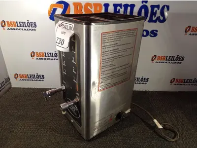 LOTE 230 - 01 CAFETEIRA INDUSTRIAL MARCA TITÃ 220V. (NO ESTADO) ATENÇÃO! FAZER A VISITAÇÃO ANTES DE ARREMATAR, NÃO SABEMOS SE FUNCIONA. LEILÃO NÃO TEM GARANTIA E NEM DEVOLUÇÃO, SUJEITO A POSSÍVEIS AVARIAS VISÍVEIS/OCULTAS E/OU AUSÊNCIA DE COMPONENTES.