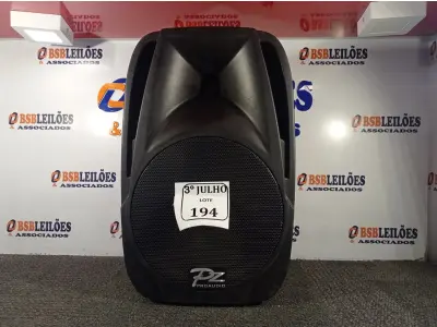 LOTE 194 - 01 CAIXA DE SOM PZPROPASSIVE PROAUDIO PX-12. (NO ESTADO) ATENÇÃO! FAZER A VISITAÇÃO ANTES DE ARREMATAR, NÃO SABEMOS SE FUNCIONA. LEILÃO NÃO TEM GARANTIA E NEM DEVOLUÇÃO, SUJEITO A POSSÍVEIS AVARIAS VISÍVEIS/OCULTAS E/OU AUSÊNCIA DE COMPONENTES.