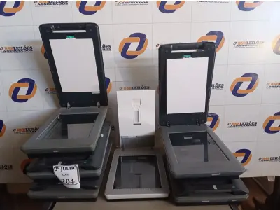 LOTE 204 - 06 SCANNERS MARCA HP. (NO ESTADO) ATENÇÃO! FAZER A VISITAÇÃO ANTES DE ARREMATAR, NÃO SABEMOS SE FUNCIONA. LEILÃO NÃO TEM GARANTIA E NEM DEVOLUÇÃO, SUJEITO A POSSÍVEIS AVARIAS VISÍVEIS/OCULTAS E/OU AUSÊNCIA DE COMPONENTES.