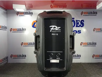 LOTE 274 - 01 CAIXA DE SOM PZPROPASSIVE PROAUDIO PX-12. (NO ESTADO) ATENÇÃO! FAZER A VISITAÇÃO ANTES DE ARREMATAR, NÃO SABEMOS SE FUNCIONA. LEILÃO NÃO TEM GARANTIA E NEM DEVOLUÇÃO, SUJEITO A POSSÍVEIS AVARIAS VISÍVEIS/OCULTAS E/OU AUSÊNCIA DE COMPONENTES.