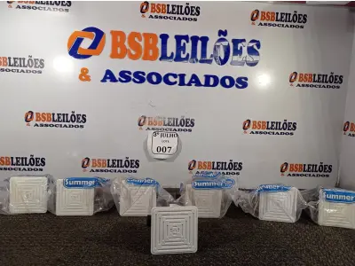 LOTE 007 - 06 CAIXAS PASSAGEM TAMPA PVC REG ALTURA SEM PARAF SUMMERS NOVO (NO ESTADO)