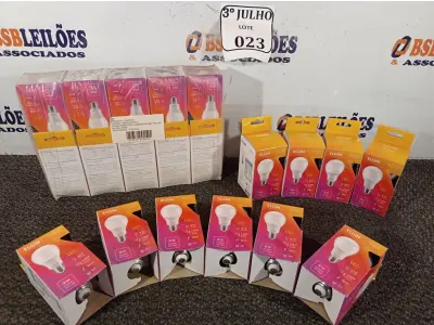 LOTE 023 - 20 LÂMPADAS BULBO LED A60 9W BIVOLT 3000K – ELGIN NOVO