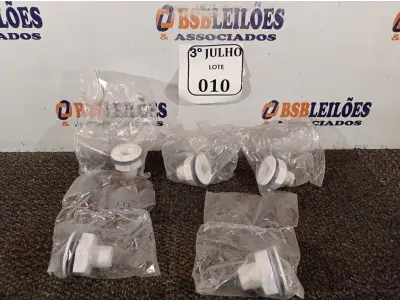 LOTE 010 - 05 CONJUNTOS NICHO PARA REFLETOR FIBRA 1/2 ROSCA SUMMERS NOVO.(NO ESTADO)
