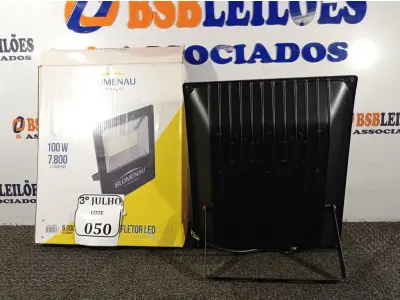 LOTE 050 - 01 REFLETOR SLIM LED PT 100W 6K 30000H – BLUMENAU NOVO. (NO ESTADO)