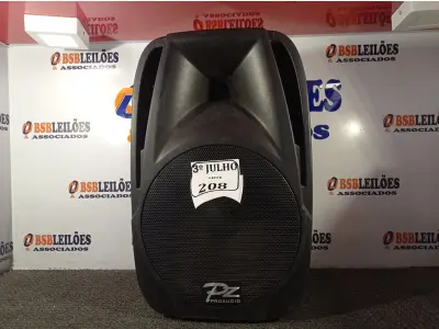 LOTE 208 - 01 CAIXA DE SOM PZPROPASSIVE PROAUDIO PX-12. (NO ESTADO) ATENÇÃO! FAZER A VISITAÇÃO ANTES DE ARREMATAR, NÃO SABEMOS SE FUNCIONA. LEILÃO NÃO TEM GARANTIA E NEM DEVOLUÇÃO, SUJEITO A POSSÍVEIS AVARIAS VISÍVEIS/OCULTAS E/OU AUSÊNCIA DE COMPONENTES.