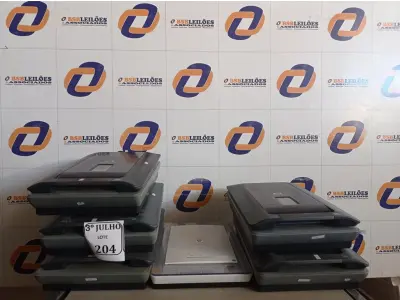 LOTE 204 - 06 SCANNERS MARCA HP. (NO ESTADO) ATENÇÃO! FAZER A VISITAÇÃO ANTES DE ARREMATAR, NÃO SABEMOS SE FUNCIONA. LEILÃO NÃO TEM GARANTIA E NEM DEVOLUÇÃO, SUJEITO A POSSÍVEIS AVARIAS VISÍVEIS/OCULTAS E/OU AUSÊNCIA DE COMPONENTES.