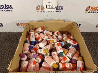LOTE 112 - 105 CORANTES LÍQUIDO 50ML IQUINE VÁRIAS CORES NOVO. (NO ESTADO)