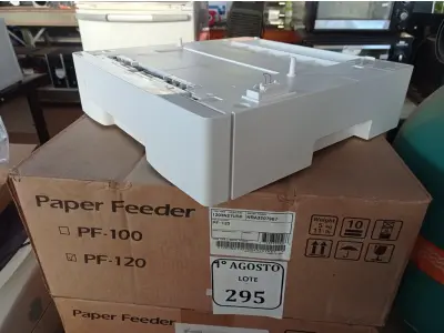 LOTE 295 - 03 GAVETAS PARA IMPRESSORA KYOCERA PF 120 (NOVO). (NO ESTADO) ATENÇÃO! FAZER A VISITAÇÃO ANTES DE ARREMATAR, NÃO SABEMOS SE FUNCIONA. LEILÃO NÃO TEM GARANTIA E NEM DEVOLUÇÃO, SUJEITO A POSSÍVEIS AVARIAS VISÍVEIS/OCULTAS E/OU AUSÊNCIA DE COMPONENTES.