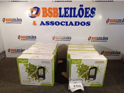 LOTE 108 - 10 POCKET PC GPS P550B. (NO ESTADO) ATENÇÃO! FAZER A VISITAÇÃO ANTES DE ARREMATAR, NÃO SABEMOS SE FUNCIONA. LEILÃO NÃO TEM GARANTIA E NEM DEVOLUÇÃO, SUJEITO A POSSÍVEIS AVARIAS VISÍVEIS/OCULTAS E/OU AUSÊNCIA DE COMPONENTES.