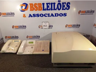 LOTE 063 - 01 CENTRAL TELEFÔNICA INTELBRAS COM 02 TELEFONES RAMAL. (NO ESTADO) ATENÇÃO! FAZER A VISITAÇÃO ANTES DE ARREMATAR, NÃO SABEMOS SE FUNCIONA. LEILÃO NÃO TEM GARANTIA E NEM DEVOLUÇÃO, SUJEITO A POSSÍVEIS AVARIAS VISÍVEIS/OCULTAS E/OU AUSÊNCIA DE COMPONENTES.
