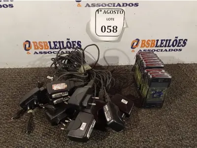 LOTE 058 - 10 APARELHOS CELULARES LG COM CARREGADOR. (NO ESTADO) ATENÇÃO! FAZER A VISITAÇÃO ANTES DE ARREMATAR, NÃO SABEMOS SE FUNCIONA. LEILÃO NÃO TEM GARANTIA E NEM DEVOLUÇÃO, SUJEITO A POSSÍVEIS AVARIAS VISÍVEIS/OCULTAS E/OU AUSÊNCIA DE COMPONENTES.