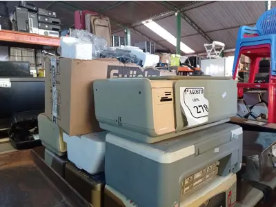 LOTE 278 - 07 IMPRESSORAS MARCAS E MODELOS DIVERSOS E 05 FUSORES PARA IMPRESSORA. (NO ESTADO) ATENÇÃO! FAZER A VISITAÇÃO ANTES DE ARREMATAR, NÃO SABEMOS SE FUNCIONA. LEILÃO NÃO TEM GARANTIA E NEM DEVOLUÇÃO, SUJEITO A POSSÍVEIS AVARIAS VISÍVEIS/OCULTAS E/OU AUSÊNCIA DE COMPONENTES.