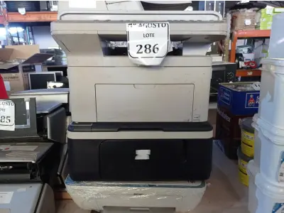 LOTE 286 - 04 IMPRESSORAS MARCA HP, 01 IMPRESSORA MULTIFUNCIONAL SAMSUNG, 01 FRAGMENTADORA DE PAPEL PARA RETIRADA DE PEÇAS E 01 IMPRESSORA EPSON. (NO ESTADO) ATENÇÃO! FAZER A VISITAÇÃO ANTES DE ARREMATAR, NÃO SABEMOS SE FUNCIONA. LEILÃO NÃO TEM GARANTIA E NEM DEVOLUÇÃO, SUJEITO A POSSÍVEIS AVARIAS VISÍVEIS/OCULTAS E/OU AUSÊNCIA DE COMPONENTES.