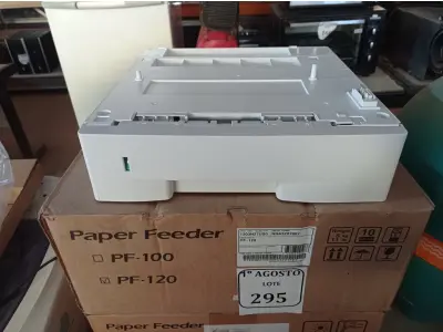 LOTE 295 - 03 GAVETAS PARA IMPRESSORA KYOCERA PF 120 (NOVO). (NO ESTADO) ATENÇÃO! FAZER A VISITAÇÃO ANTES DE ARREMATAR, NÃO SABEMOS SE FUNCIONA. LEILÃO NÃO TEM GARANTIA E NEM DEVOLUÇÃO, SUJEITO A POSSÍVEIS AVARIAS VISÍVEIS/OCULTAS E/OU AUSÊNCIA DE COMPONENTES.