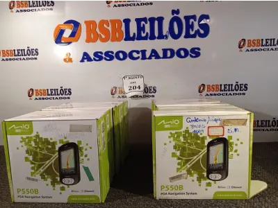 LOTE 204 - 10 POCKET PC GPS P550B. (NO ESTADO) ATENÇÃO! FAZER A VISITAÇÃO ANTES DE ARREMATAR, NÃO SABEMOS SE FUNCIONA. LEILÃO NÃO TEM GARANTIA E NEM DEVOLUÇÃO, SUJEITO A POSSÍVEIS AVARIAS VISÍVEIS/OCULTAS E/OU AUSÊNCIA DE COMPONENTES.