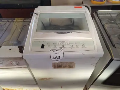 LOTE 463 - 01 MÁQUINA DE LAVAR ROUPAS BRASTEMP 6KG.  (NO ESTADO) ATENÇÃO! FAZER A VISITAÇÃO ANTES DE ARREMATAR, NÃO SABEMOS SE FUNCIONA. LEILÃO NÃO TEM GARANTIA E NEM DEVOLUÇÃO, SUJEITO A POSSÍVEIS AVARIAS VISÍVEIS/OCULTAS E/OU AUSÊNCIA DE COMPONENTES.