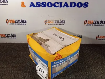 LOTE 411 - 01 CAIXA SIKA TOP 100 REVESTIMENTO IMPERMEABILIZANTE SEMI-FLEXIVEL 18KG. (NO ESTADO) ATENÇÃO! FAZER A VISITAÇÃO ANTES DE ARREMATAR, NÃO SABEMOS SE FUNCIONA. LEILÃO NÃO TEM GARANTIA E NEM DEVOLUÇÃO, SUJEITO A POSSÍVEIS AVARIAS VISÍVEIS/OCULTAS E/OU AUSÊNCIA DE COMPONENTES.