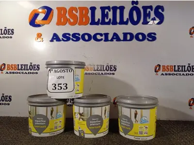 LOTE 353 - 04 BALDINHOS DE REJUNTE SUPERFINO PREMIUM QUARTZOLIT COM 2KG CADA. (NO ESTADO) ATENÇÃO! FAZER A VISITAÇÃO ANTES DE ARREMATAR, NÃO SABEMOS SE FUNCIONA. LEILÃO NÃO TEM GARANTIA E NEM DEVOLUÇÃO, SUJEITO A POSSÍVEIS AVARIAS VISÍVEIS/OCULTAS E/OU AUSÊNCIA DE COMPONENTES.