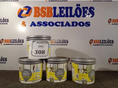 LOTE 308 - 04 BALDINHOS DE REJUNTE SUPERFINO PREMIUM QUARTZOLIT COM 2KG CADA. (NO ESTADO) ATENÇÃO! FAZER A VISITAÇÃO ANTES DE ARREMATAR, NÃO SABEMOS SE FUNCIONA. LEILÃO NÃO TEM GARANTIA E NEM DEVOLUÇÃO, SUJEITO A POSSÍVEIS AVARIAS VISÍVEIS/OCULTAS E/OU AUSÊNCIA DE COMPONENTES.