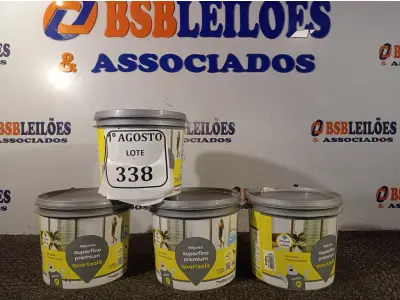 LOTE 338 - 04 BALDINHOS DE REJUNTE SUPERFINO PREMIUM QUARTZOLIT COM 2KG CADA. (NO ESTADO) ATENÇÃO! FAZER A VISITAÇÃO ANTES DE ARREMATAR, NÃO SABEMOS SE FUNCIONA. LEILÃO NÃO TEM GARANTIA E NEM DEVOLUÇÃO, SUJEITO A POSSÍVEIS AVARIAS VISÍVEIS/OCULTAS E/OU AUSÊNCIA DE COMPONENTES.