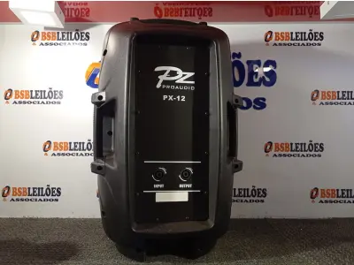 LOTE 472 - 01 CAIXA DE SOM PZ PROPASSIVE PRÓ AUDIO PX-12. (NOVA) (NO ESTADO) ATENÇÃO! FAZER A VISITAÇÃO ANTES DE ARREMATAR, NÃO SABEMOS SE FUNCIONA. LEILÃO NÃO TEM GARANTIA E NEM DEVOLUÇÃO, SUJEITO A POSSÍVEIS AVARIAS VISÍVEIS/OCULTAS E/OU AUSÊNCIA DE COMPONENTES.