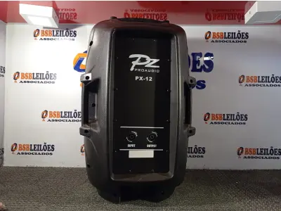 LOTE 509 - 01 CAIXA DE SOM PZ PROPASSIVE PRÓAUDIO PX-12. (NOVA) (NO ESTADO) ATENÇÃO! FAZER A VISITAÇÃO ANTES DE ARREMATAR, NÃO SABEMOS SE FUNCIONA. LEILÃO NÃO TEM GARANTIA E NEM DEVOLUÇÃO, SUJEITO A POSSÍVEIS AVARIAS VISÍVEIS/OCULTAS E/OU AUSÊNCIA DE COMPONENTES.