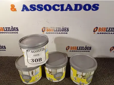 LOTE 308 - 04 BALDINHOS DE REJUNTE SUPERFINO PREMIUM QUARTZOLIT COM 2KG CADA. (NO ESTADO) ATENÇÃO! FAZER A VISITAÇÃO ANTES DE ARREMATAR, NÃO SABEMOS SE FUNCIONA. LEILÃO NÃO TEM GARANTIA E NEM DEVOLUÇÃO, SUJEITO A POSSÍVEIS AVARIAS VISÍVEIS/OCULTAS E/OU AUSÊNCIA DE COMPONENTES.