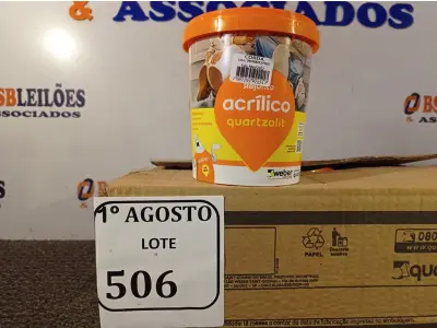 LOTE 506 - 06 REJUNTES ACRÍLICO NA COR CORDA DE 01KG CADA. (NO ESTADO) ATENÇÃO! FAZER A VISITAÇÃO ANTES DE ARREMATAR, NÃO SABEMOS SE FUNCIONA. LEILÃO NÃO TEM GARANTIA E NEM DEVOLUÇÃO, SUJEITO A POSSÍVEIS AVARIAS VISÍVEIS/OCULTAS E/OU AUSÊNCIA DE COMPONENTES.