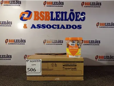 LOTE 506 - 06 REJUNTES ACRÍLICO NA COR CORDA DE 01KG CADA. (NO ESTADO) ATENÇÃO! FAZER A VISITAÇÃO ANTES DE ARREMATAR, NÃO SABEMOS SE FUNCIONA. LEILÃO NÃO TEM GARANTIA E NEM DEVOLUÇÃO, SUJEITO A POSSÍVEIS AVARIAS VISÍVEIS/OCULTAS E/OU AUSÊNCIA DE COMPONENTES.