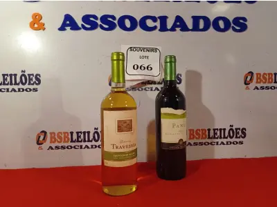 LOTE 066 - 01 GARRAFA DE VINHO TRAVESSIA BRANCO 750ML E 01 GARRAFA DE VINHO PANUL CABERNET SAUVIGNON 2013 750ML. (NO ESTADO EM QUE SE ENCONTRA) ATENÇÃO! FAZER A VISITAÇÃO ANTES DE ARREMATAR, NÃO SABEMOS SE FUNCIONA. LEILÃO NÃO TEM GARANTIA E NEM DEVOLUÇÃO, SUJEITO A POSSÍVEIS AVARIAS VISÍVEIS/OCULTAS E/OU AUSÊNCIA DE COMPONENTES.  