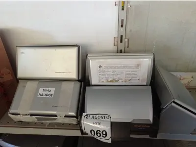 LOTE 069 - 07 SCANNERS DE MARCAS E MODELOS DIVERSOS. (NO ESTADO) ATENÇÃO! FAZER A VISITAÇÃO ANTES DE ARREMATAR, NÃO SABEMOS SE FUNCIONA. LEILÃO NÃO TEM GARANTIA E NEM DEVOLUÇÃO, SUJEITO A POSSÍVEIS AVARIAS VISÍVEIS/OCULTAS E/OU AUSÊNCIA DE COMPONENTES.