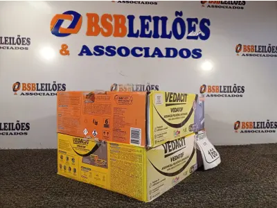 LOTE 166 - 02 VEDACIT ARGAMASSA POLIMÉRICA IMPERMEÁVEL 12KGS CADA. (NO ESTADO) ATENÇÃO! FAZER A VISITAÇÃO ANTES DE ARREMATAR, NÃO SABEMOS SE FUNCIONA. LEILÃO NÃO TEM GARANTIA E NEM DEVOLUÇÃO, SUJEITO A POSSÍVEIS AVARIAS VISÍVEIS/OCULTAS E/OU AUSÊNCIA DE COMPONENTES.