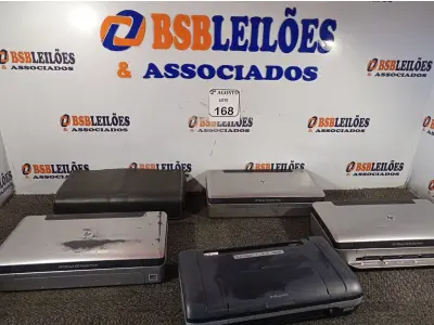 LOTE 168 - 05 SCANNERS MARCAS E MODELOS DIVERSOS. (NO ESTADO) ATENÇÃO! FAZER A VISITAÇÃO ANTES DE ARREMATAR, NÃO SABEMOS SE FUNCIONA. LEILÃO NÃO TEM GARANTIA E NEM DEVOLUÇÃO, SUJEITO A POSSÍVEIS AVARIAS VISÍVEIS/OCULTAS E/OU AUSÊNCIA DE COMPONENTES.